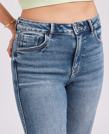 Jean droit stretch bleu - Pimkie