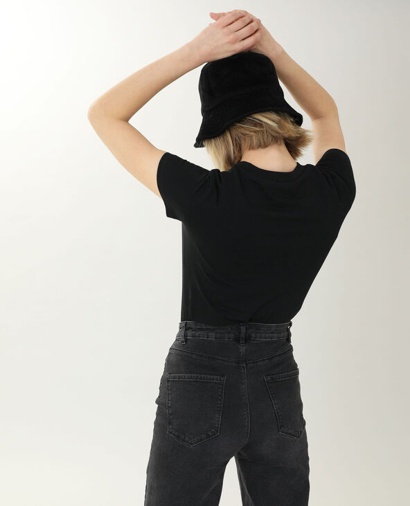 T-shirt manches courtes noir - Pimkie