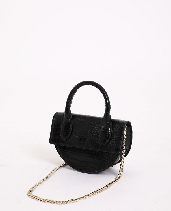 Mini sac demi-lune noir - Pimkie
