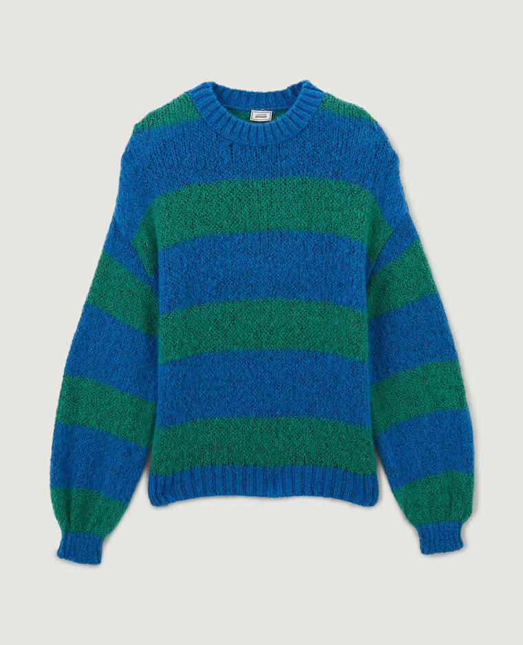 Pull col rond bleu - Pimkie