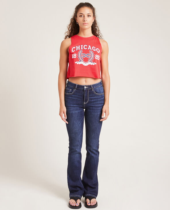 Cropped top rouge - Pimkie