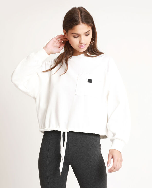 Sweat court blanc - Pimkie