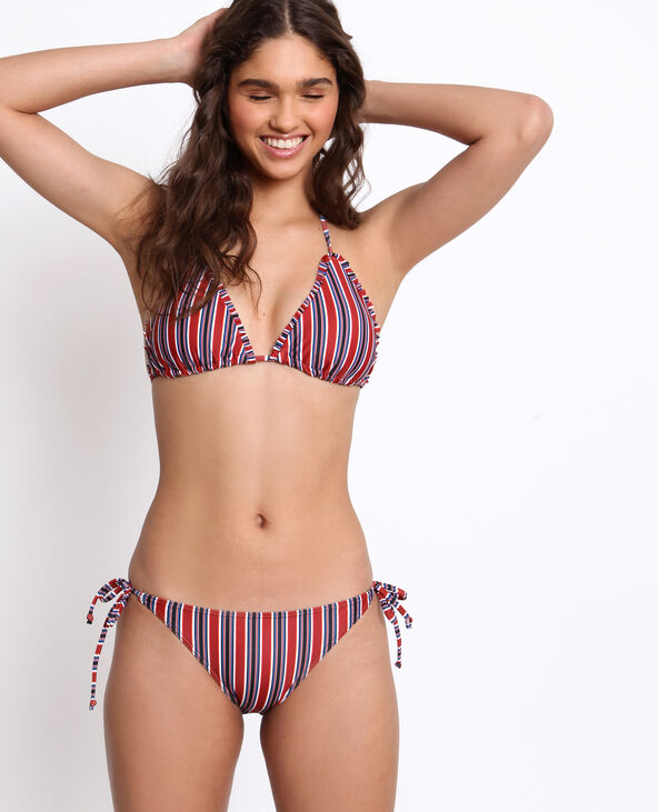 Haut de bikini à rayures marron - Pimkie