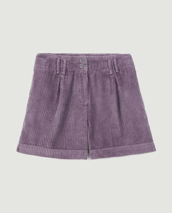Short velours taille haute avec pinces lilas - Pimkie