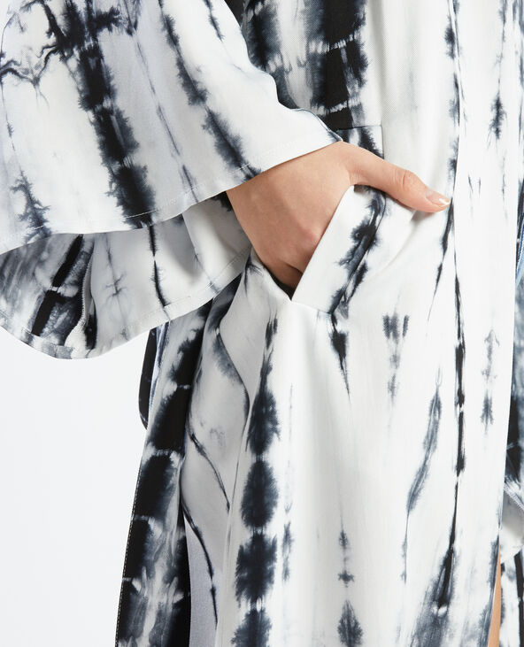 Kimono oversize tie and dye bleu clair - Pimkie