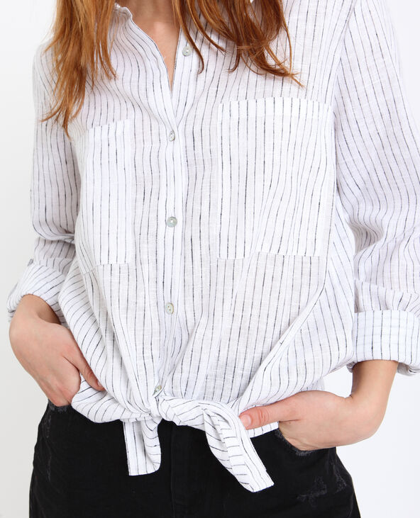 Chemise à rayures blanc - Pimkie