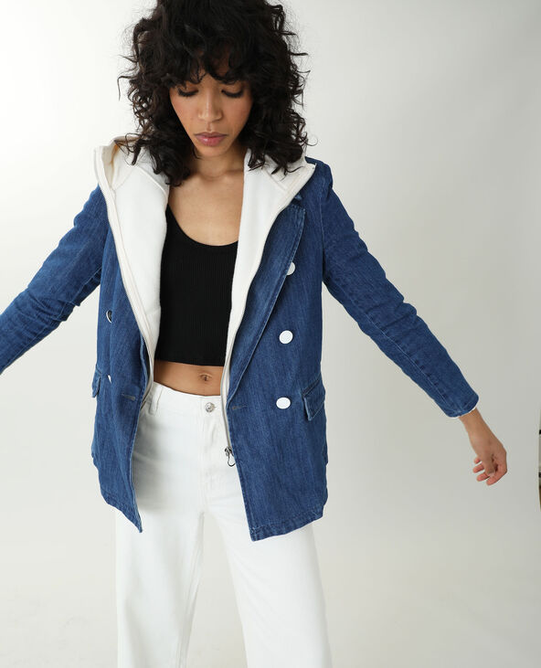 Veste en jean bleu foncé - Pimkie
