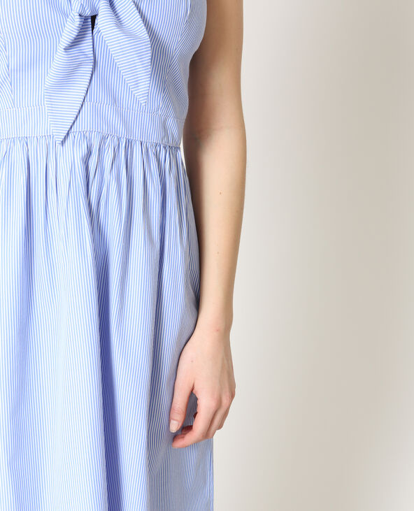 Robe midi à rayures bleu clair - Pimkie
