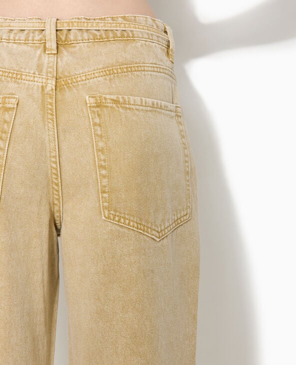 Jean baggy taille basse avec ceinture à nouer rose clair - Pimkie