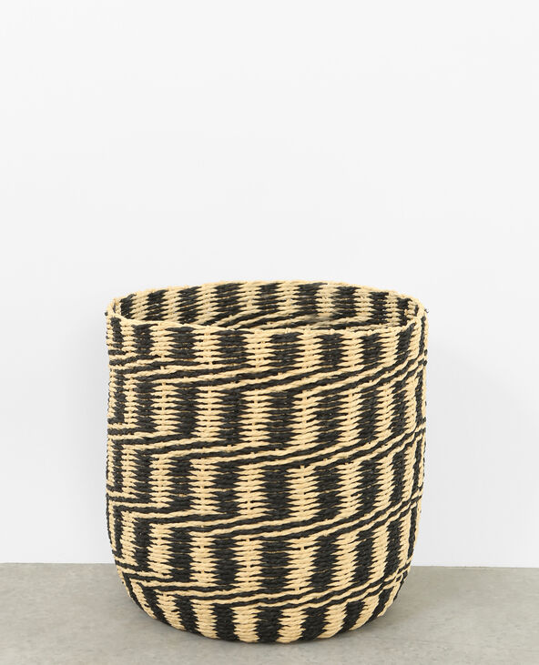Cache-pot en rotin blanc - Pimkie