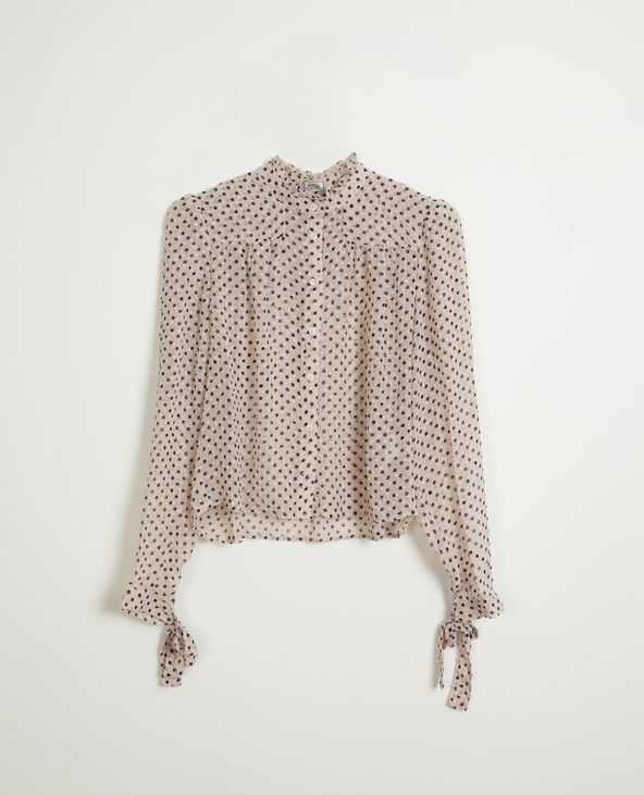 Chemise à pois blanc - Pimkie