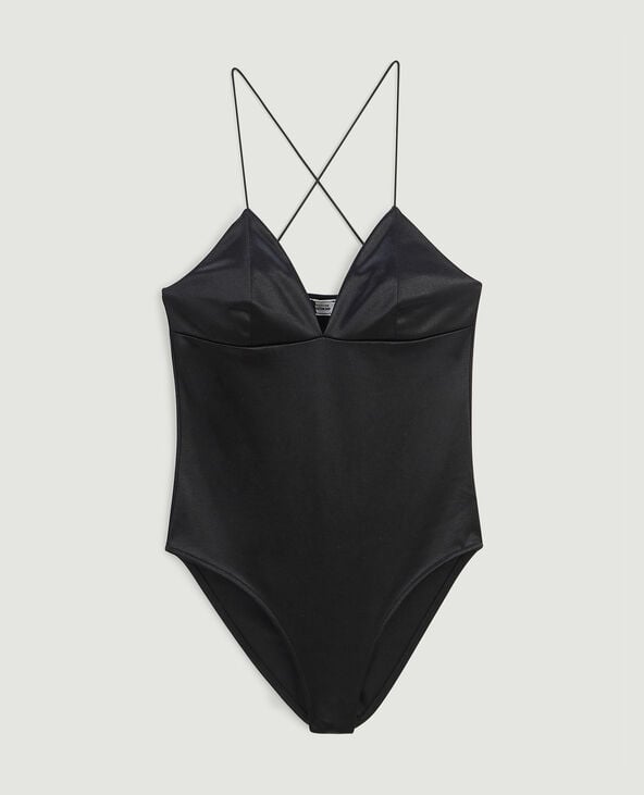 Body en maille satinée noir - Pimkie