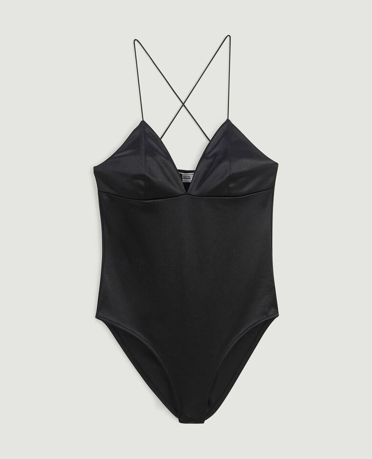 Body en maille satinée noir - Pimkie