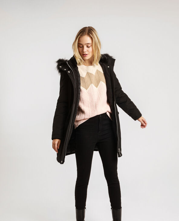 Parka à capuche noir - Pimkie