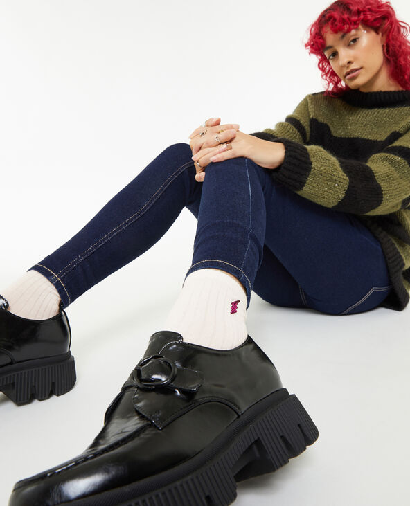 Paire de chaussettes avec broderie écru - Pimkie