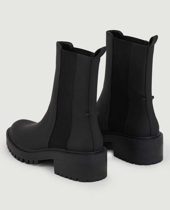 Bottines Chelsea à chaînettes amovibles noir - Pimkie