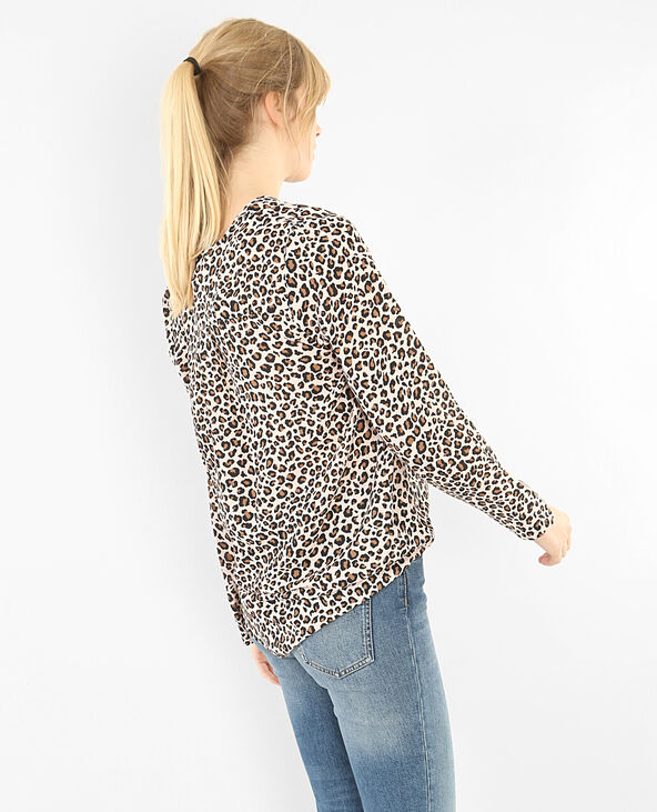 Blouse léopard camel - Pimkie