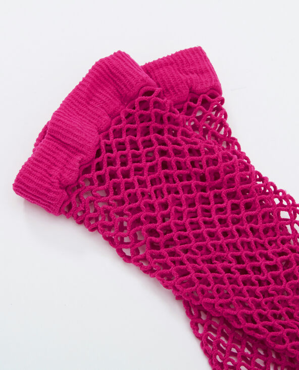 Chaussette résille rose fuchsia - Pimkie