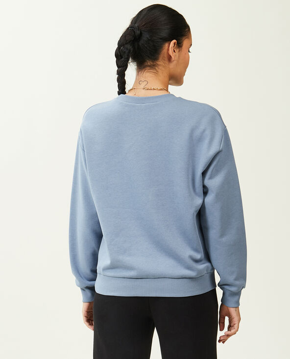 Sweat col rond bleu - Pimkie