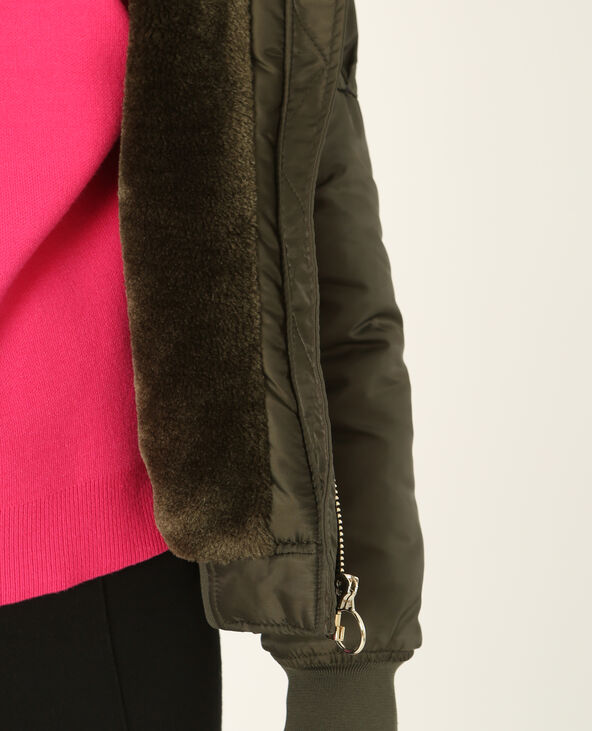 Bomber à capuche vert kaki - Pimkie