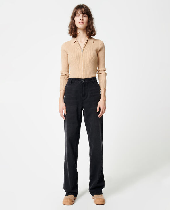 Jean baggy taille basse noir - Pimkie