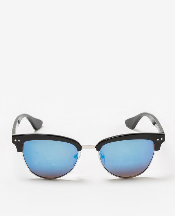 Lunettes de soleil effet miroir noir - Pimkie