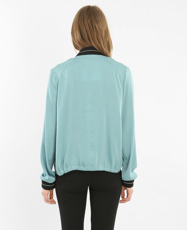 Bomber fluide vert de gris - Pimkie
