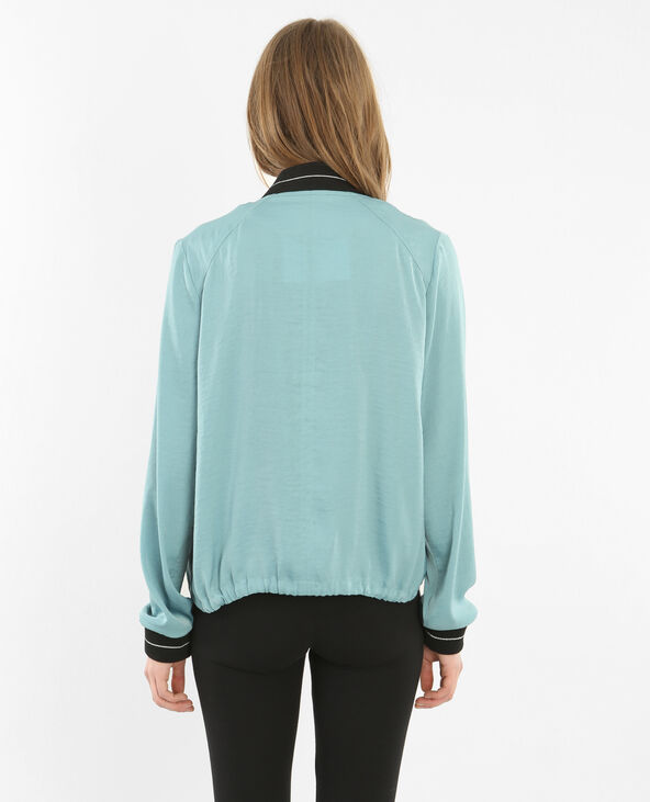 Bomber fluide vert de gris - Pimkie
