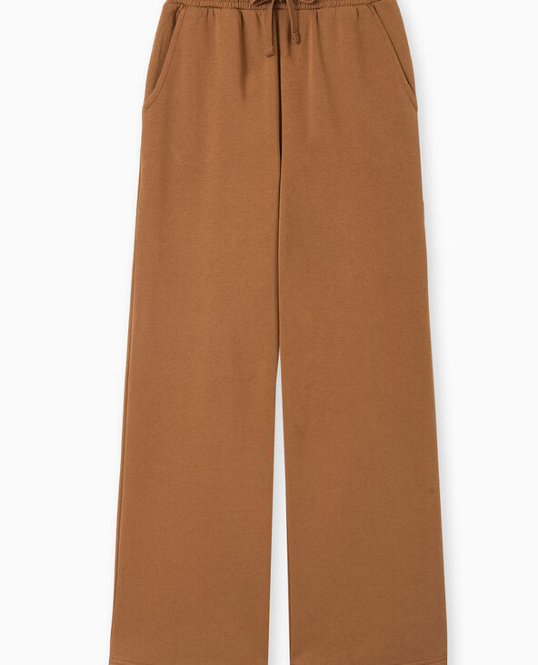 Pantalon de jogging large en molleton marron - Pimkie