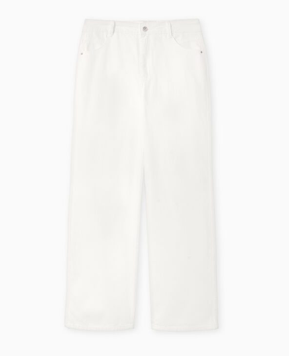 Jean baggy taille basse blanc - Pimkie