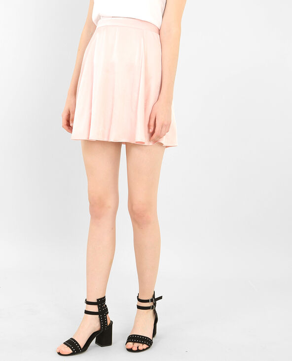 Mini jupe satinée rose clair - Pimkie