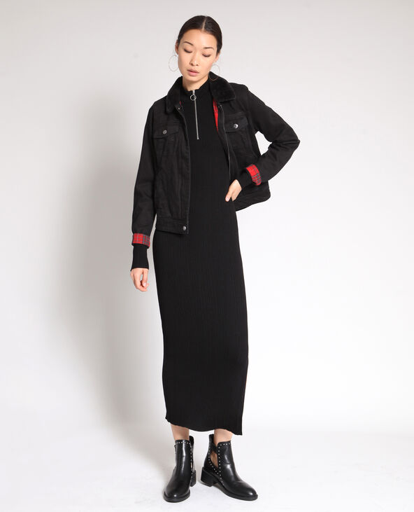 Robe longue moulante noir - Pimkie