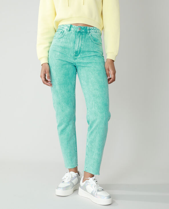 Jean mom vert best sale