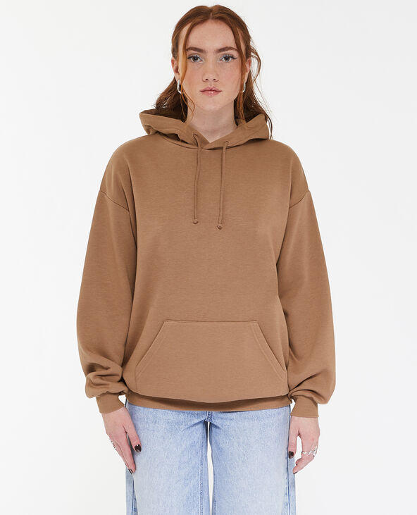 Sweat capuche oversize taupe - Pimkie