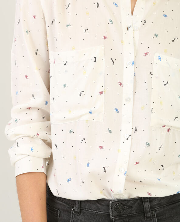 Chemise imprimée blanc - Pimkie