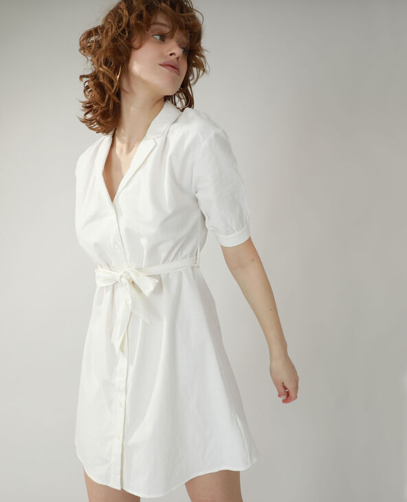 Robe chemise blanc - Pimkie