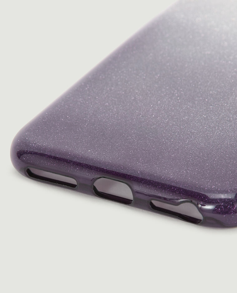 Coque de téléphone dégradé pailleté noir - Pimkie