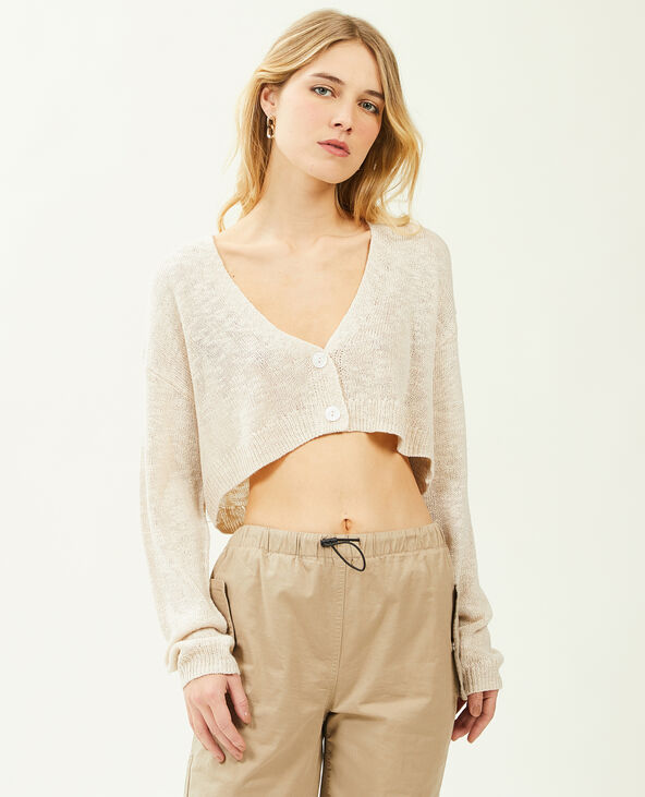 Gilet cropped beige - Pimkie