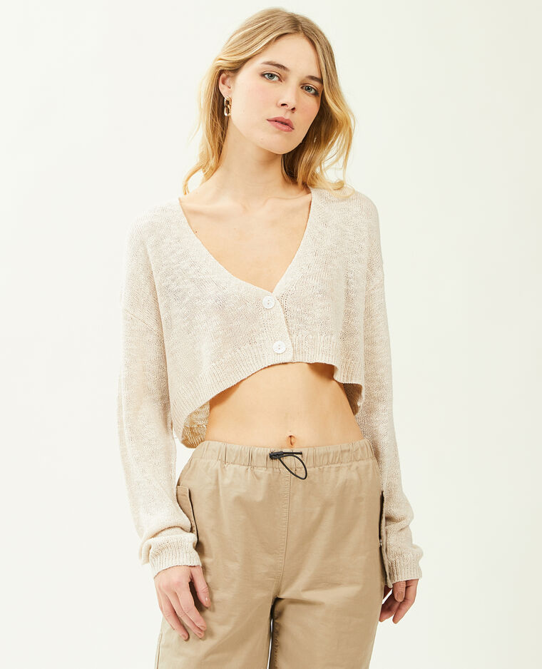 Gilet cropped beige - Pimkie