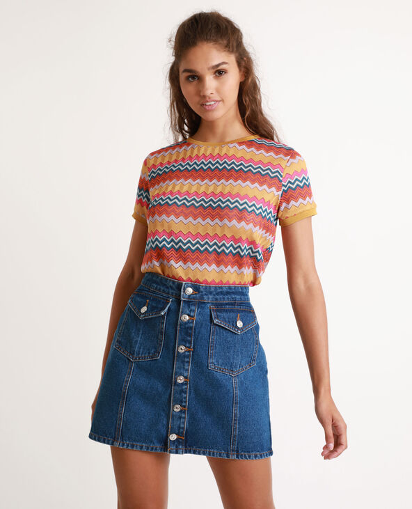 T-shirt multicolore orange - Pimkie