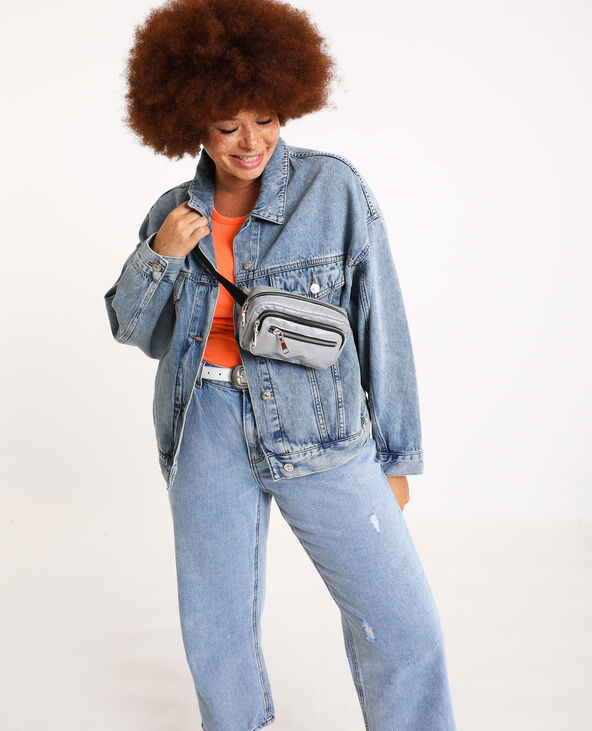Veste en jean oversized Jean stoned - Pimkie
