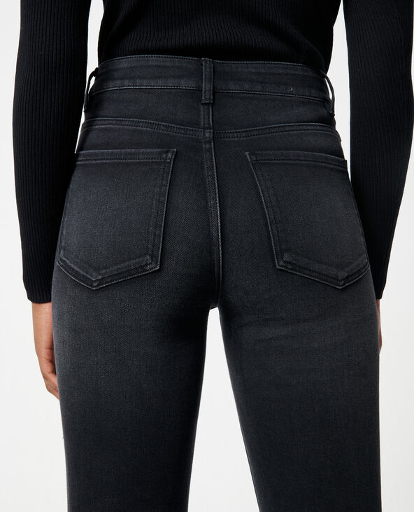Jean flare taille haute noir - Pimkie