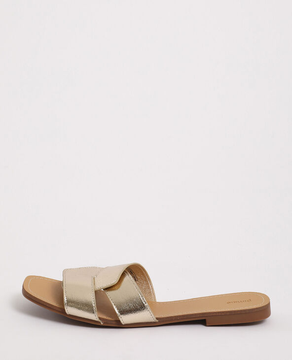 Chaussures plates dorees hotsell
