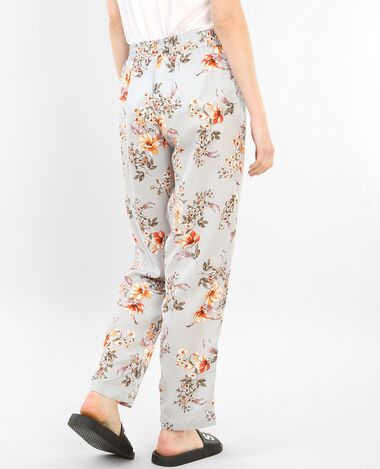 Pantalon homewear satin imprimé bleu - Pimkie