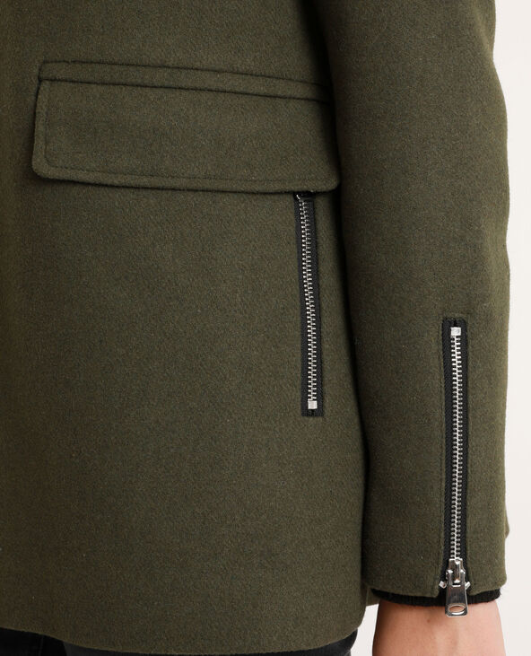 Manteau à capuche vert kaki - Pimkie