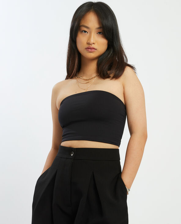 Top bandeau arrondi gris foncé - Pimkie