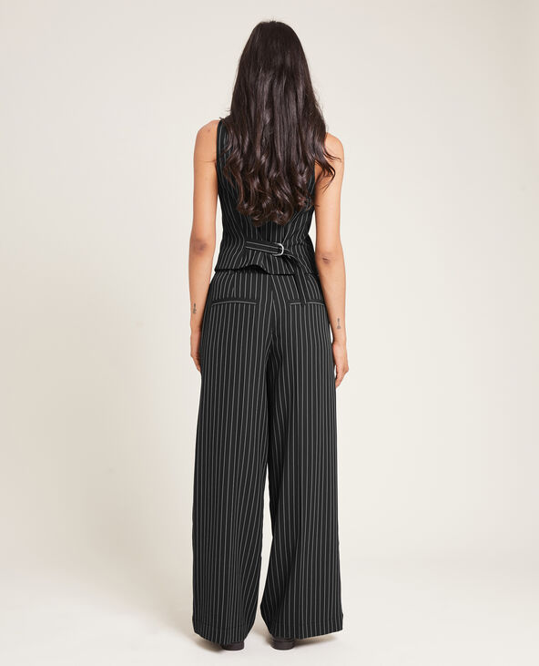 Pantalon large et droit SMALL noir - Pimkie