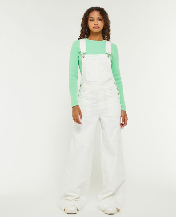 Salopette en jean baggy blanc - Pimkie