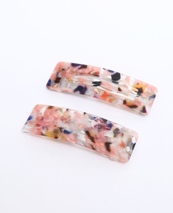 Lot de 2 barrettes à cheveux taupe - Pimkie