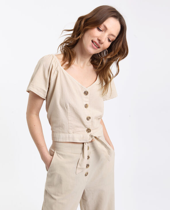 Chemisier court rose clair - Pimkie
